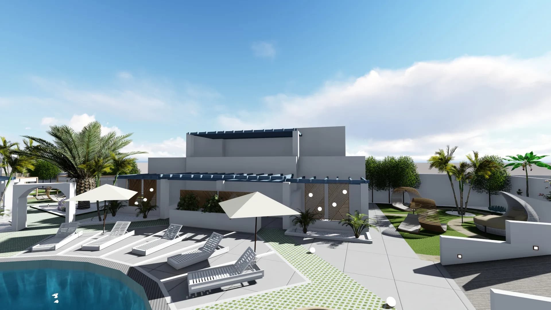 Πολυτελές Συγκρότημα Δωματίων Μορφέας - Μπαρ και χώρος χαλάρωσης